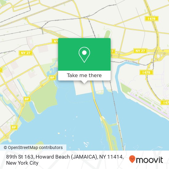 89th St 163, Howard Beach (JAMAICA), NY 11414 map