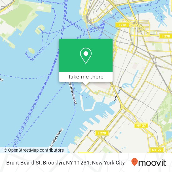 Mapa de Brunt Beard St, Brooklyn, NY 11231