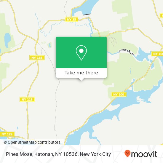 Mapa de Pines Mose, Katonah, NY 10536