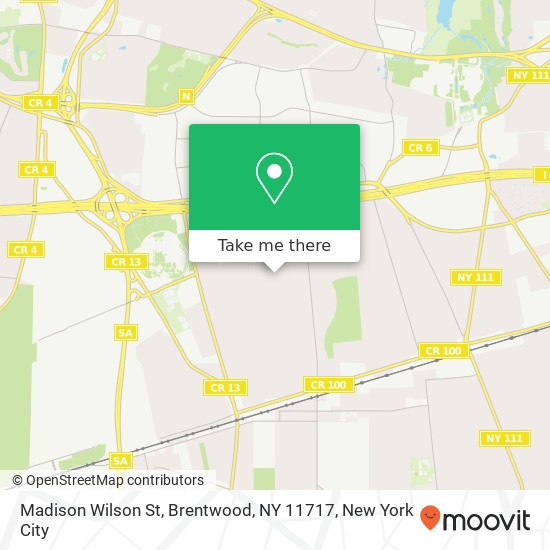 Mapa de Madison Wilson St, Brentwood, NY 11717