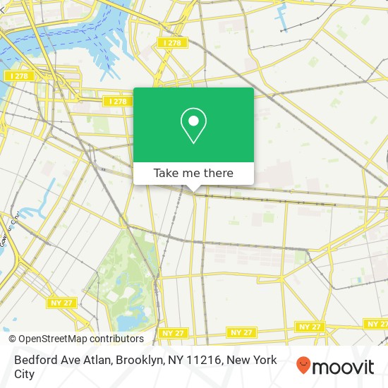 Bedford Ave Atlan, Brooklyn, NY 11216 map