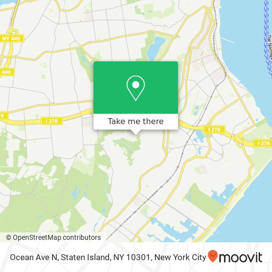 Ocean Ave N, Staten Island, NY 10301 map