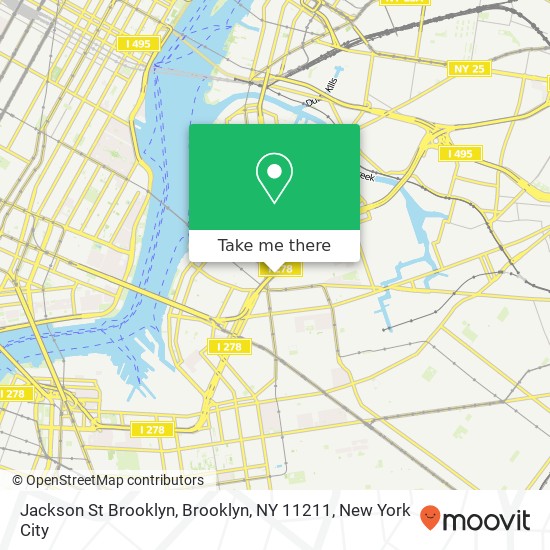 Mapa de Jackson St Brooklyn, Brooklyn, NY 11211