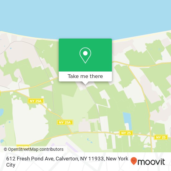 612 Fresh Pond Ave, Calverton, NY 11933 map