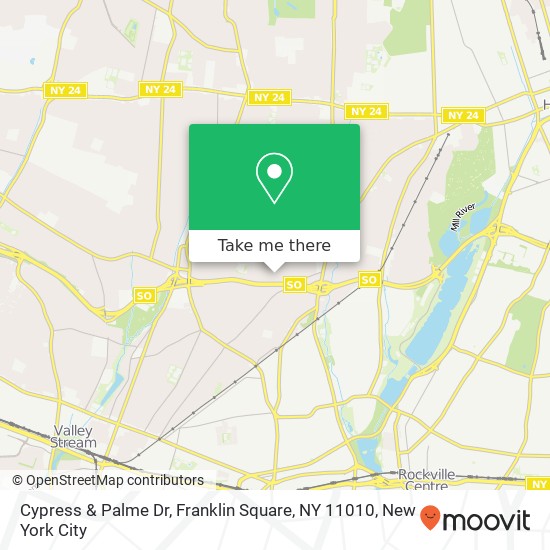 Cypress & Palme Dr, Franklin Square, NY 11010 map
