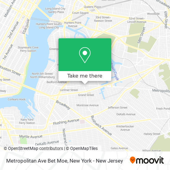 Mapa de Metropolitan Ave Bet Moe