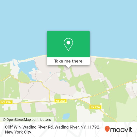 Cliff W N Wading River Rd, Wading River, NY 11792 map