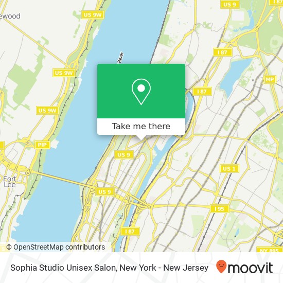 Sophia Studio Unisex Salon map