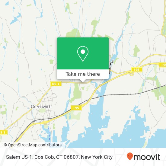 Mapa de Salem US-1, Cos Cob, CT 06807