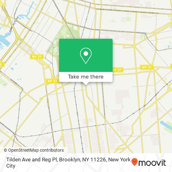 Tilden Ave and Reg Pl, Brooklyn, NY 11226 map