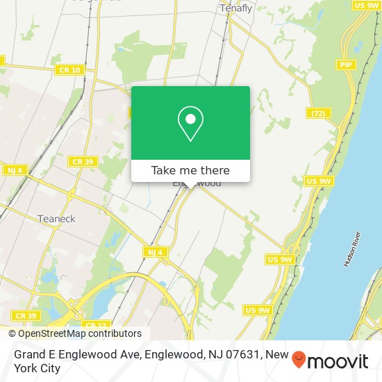 Mapa de Grand E Englewood Ave, Englewood, NJ 07631