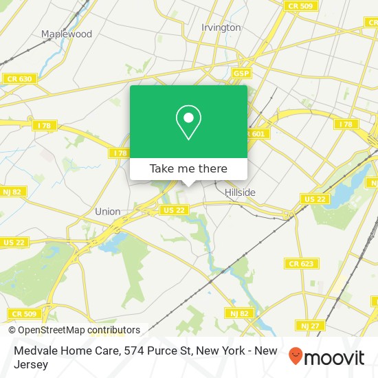 Mapa de Medvale Home Care, 574 Purce St