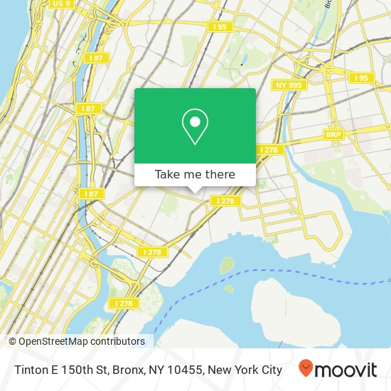 Tinton E 150th St, Bronx, NY 10455 map