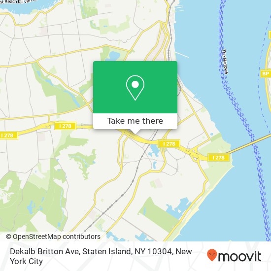 Dekalb Britton Ave, Staten Island, NY 10304 map