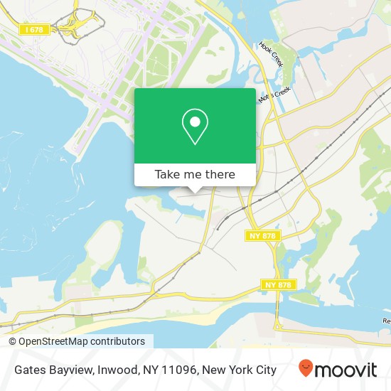Mapa de Gates Bayview, Inwood, NY 11096