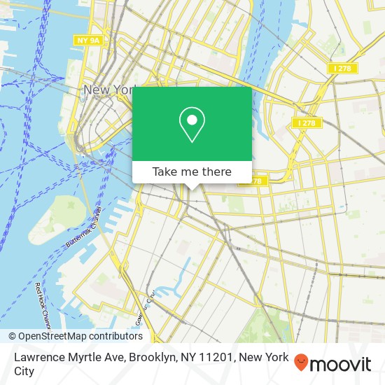 Lawrence Myrtle Ave, Brooklyn, NY 11201 map