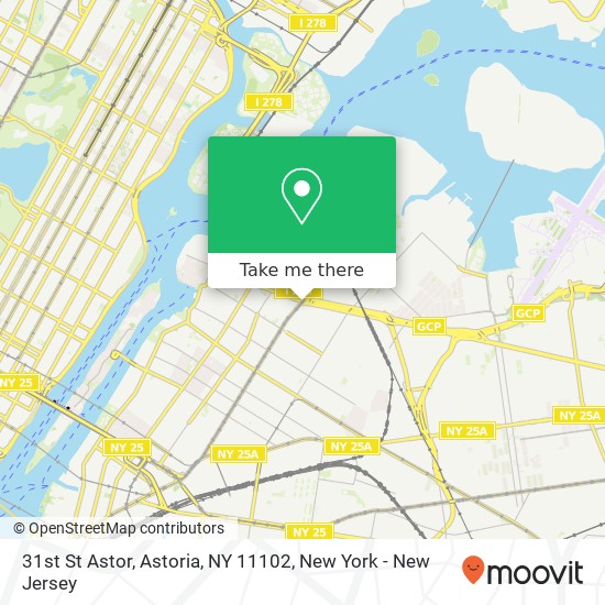 Mapa de 31st St Astor, Astoria, NY 11102
