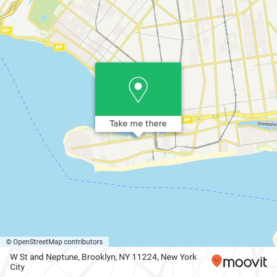 Mapa de W St and Neptune, Brooklyn, NY 11224