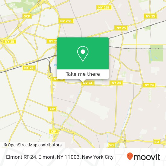 Mapa de Elmont RT-24, Elmont, NY 11003