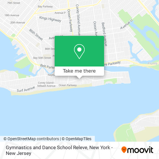 Mapa de Gymnastics and Dance School Releve