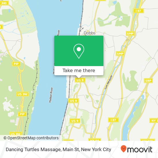 Dancing Turtles Massage, Main St map