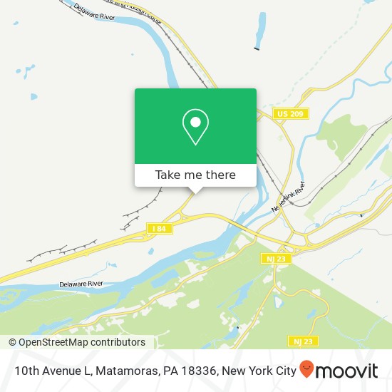 10th Avenue L, Matamoras, PA 18336 map