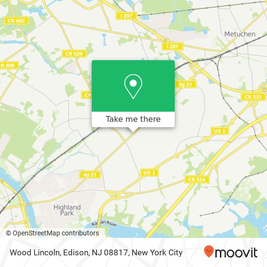 Wood Lincoln, Edison, NJ 08817 map