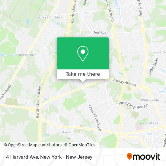 Mapa de 4 Harvard Ave