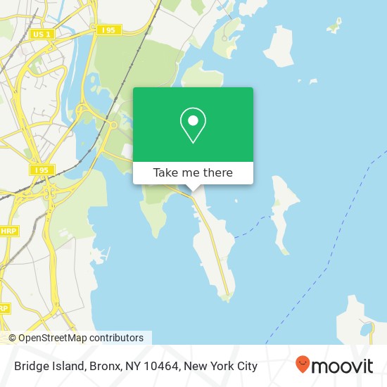 Mapa de Bridge Island, Bronx, NY 10464