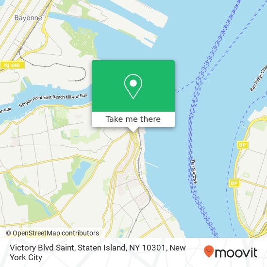 Mapa de Victory Blvd Saint, Staten Island, NY 10301