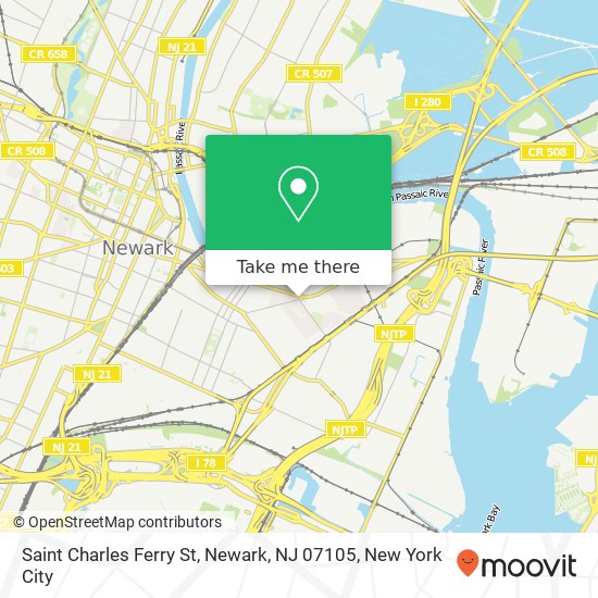 Saint Charles Ferry St, Newark, NJ 07105 map
