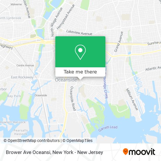 Brower Ave Oceansi map