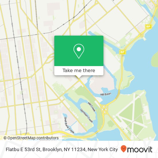 Flatbu E 53rd St, Brooklyn, NY 11234 map