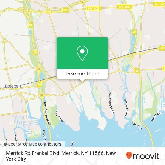 Merrick Rd Frankel Blvd, Merrick, NY 11566 map