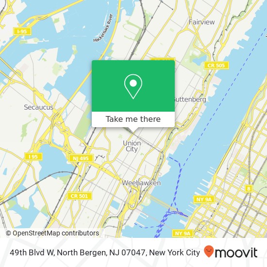 49th Blvd W, North Bergen, NJ 07047 map