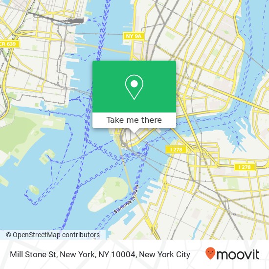 Mill Stone St, New York, NY 10004 map