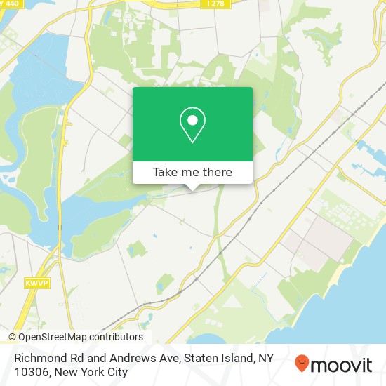 Mapa de Richmond Rd and Andrews Ave, Staten Island, NY 10306