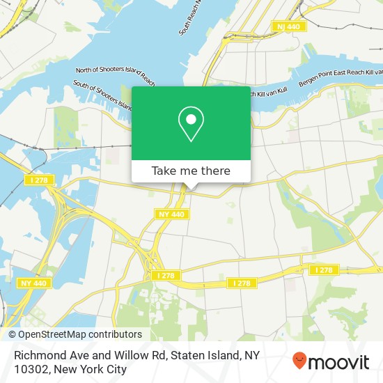 Richmond Ave and Willow Rd, Staten Island, NY 10302 map