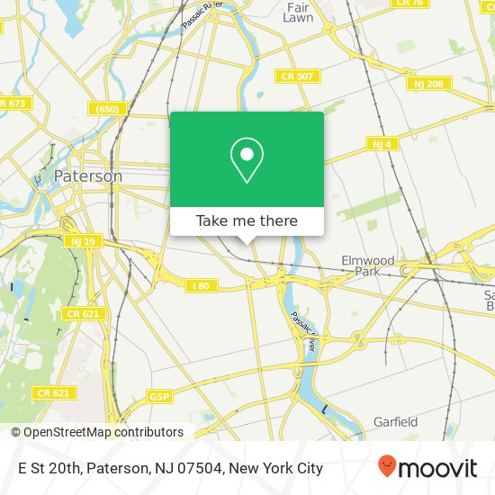 E St 20th, Paterson, NJ 07504 map