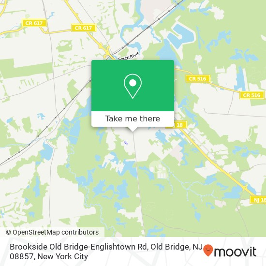 Brookside Old Bridge-Englishtown Rd, Old Bridge, NJ 08857 map