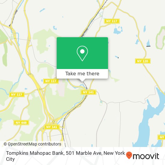Mapa de Tompkins Mahopac Bank, 501 Marble Ave