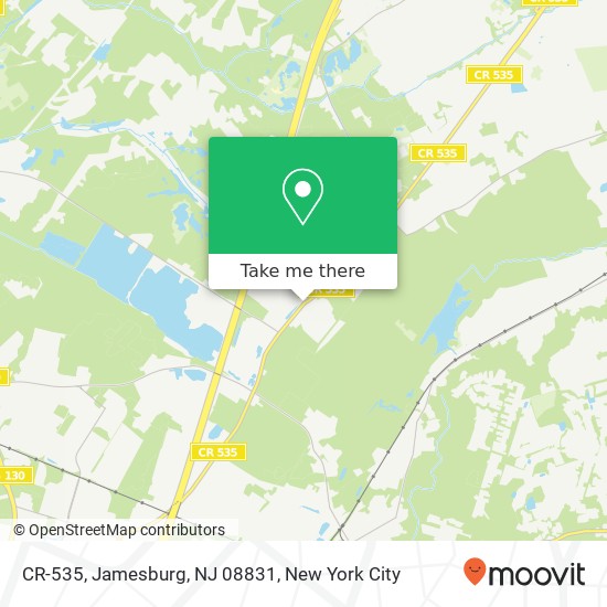 CR-535, Jamesburg, NJ 08831 map