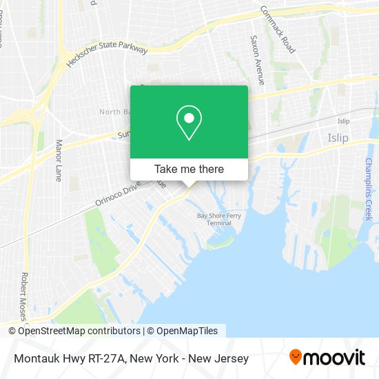 Mapa de Montauk Hwy RT-27A