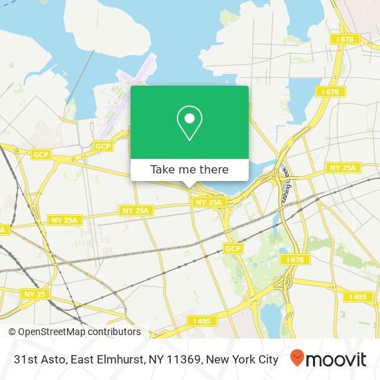 Mapa de 31st Asto, East Elmhurst, NY 11369