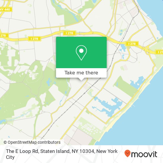 Mapa de The E Loop Rd, Staten Island, NY 10304