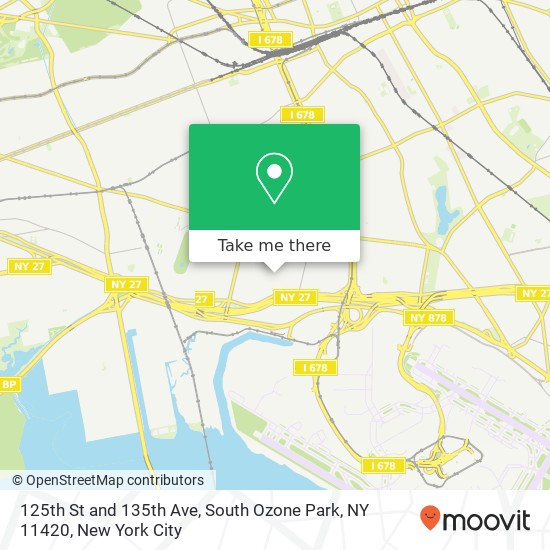 125th St and 135th Ave, South Ozone Park, NY 11420 map