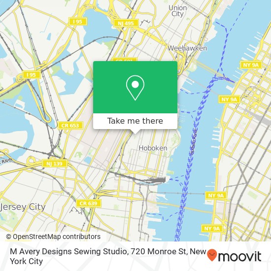 Mapa de M Avery Designs Sewing Studio, 720 Monroe St