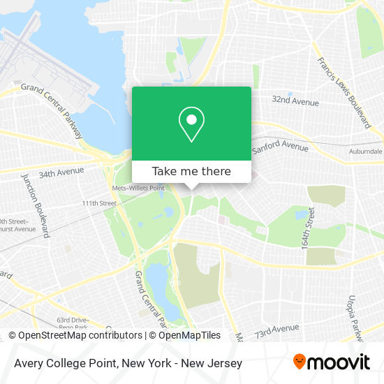Mapa de Avery College Point