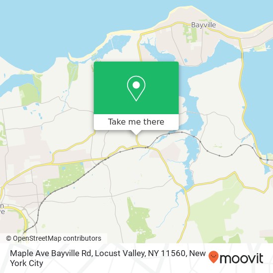 Mapa de Maple Ave Bayville Rd, Locust Valley, NY 11560