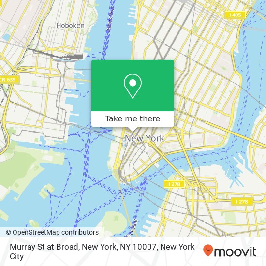 Murray St at Broad, New York, NY 10007 map